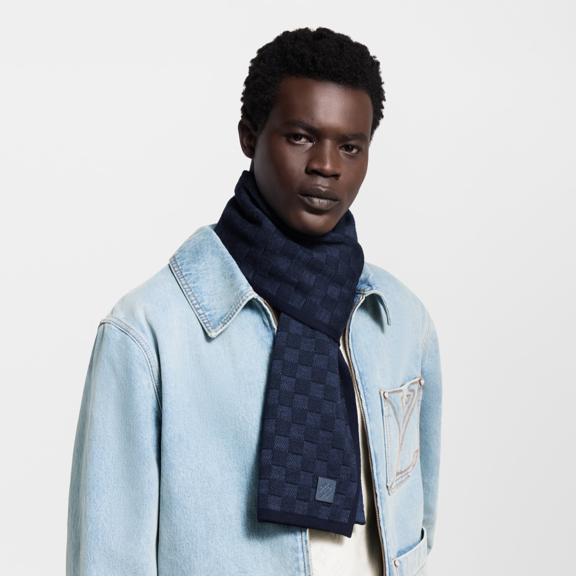 Néo Petit Damier Scarf . - Luxury Accessories - M77987 Blue